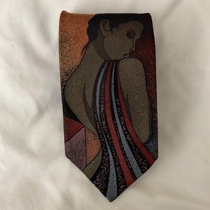 Mens tie. Freshly dry cleaned. 100 percent silk.